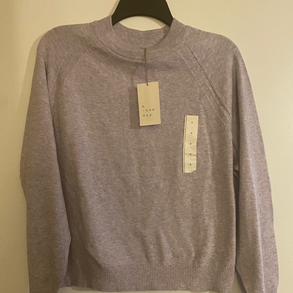 NWT Light Purple Cotton Sweater
